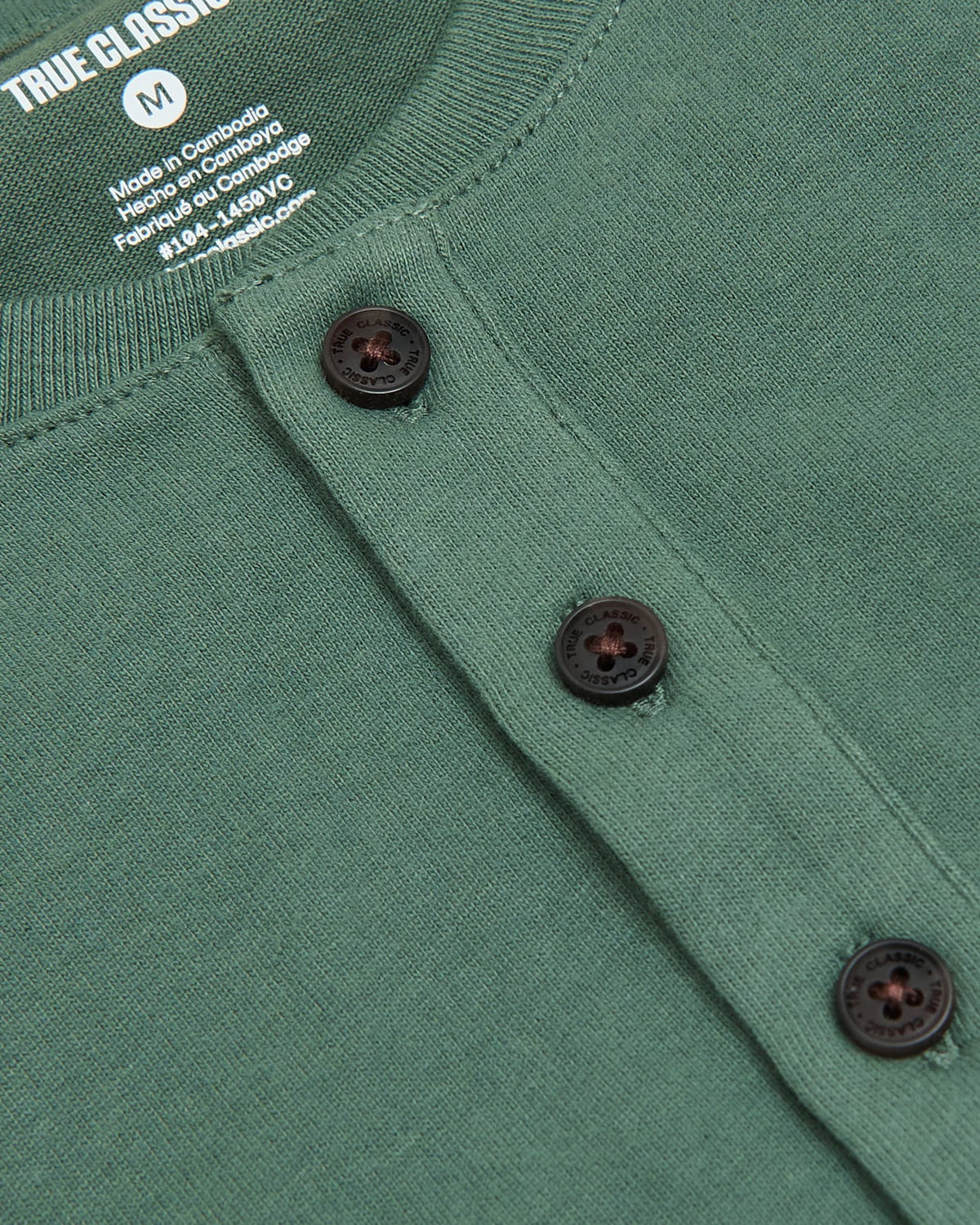 Neo Fern Heavyweight Curved Hem Henley