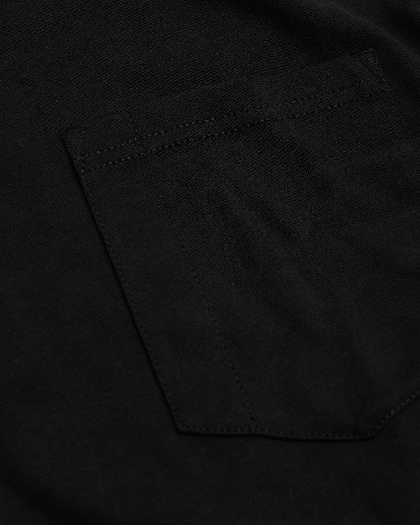 Black Tall Heavyweight Long Sleeve Pocket Crew 2-Pack