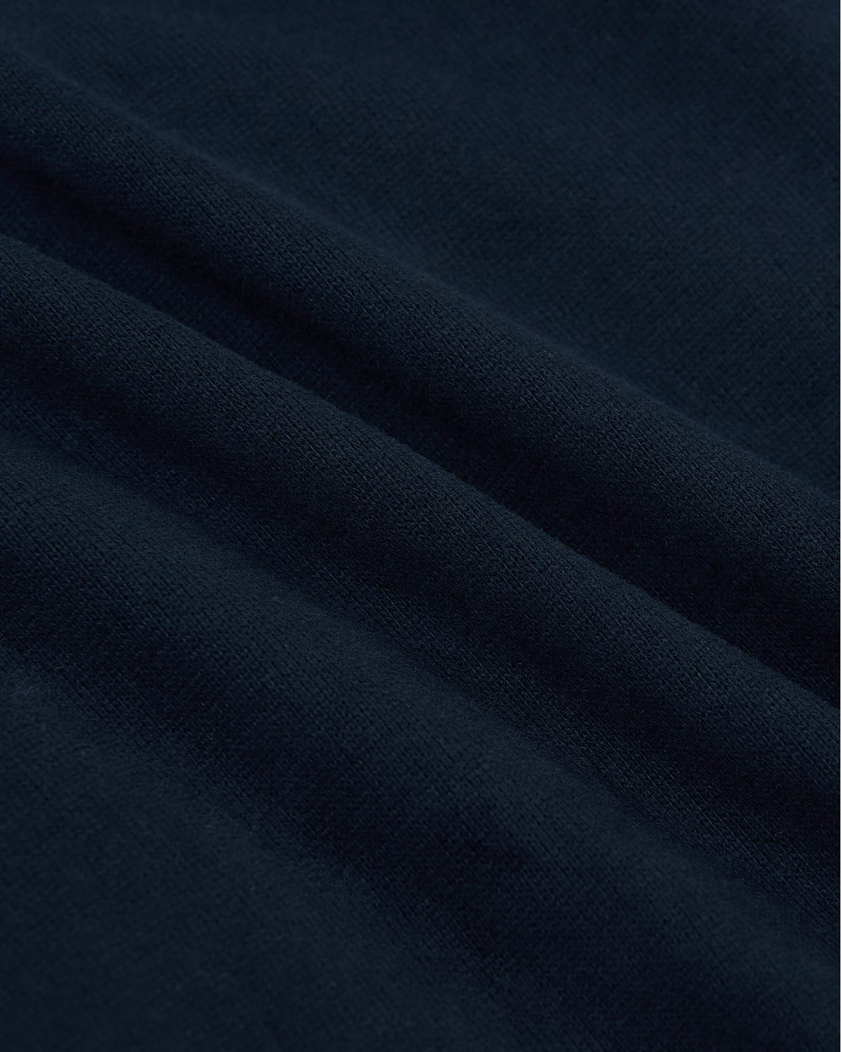 Navy Tall Heavyweight Curved Hem Crew