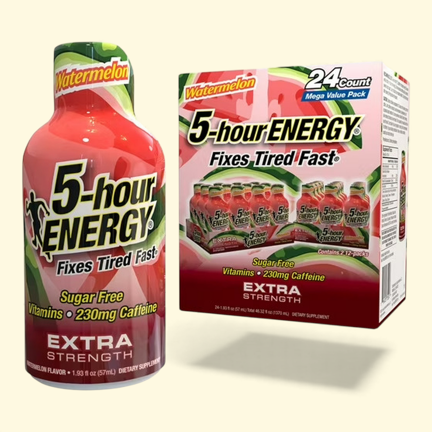 5-hour Energy Shot, Watermelon, 1.93 fl. oz, 24-count