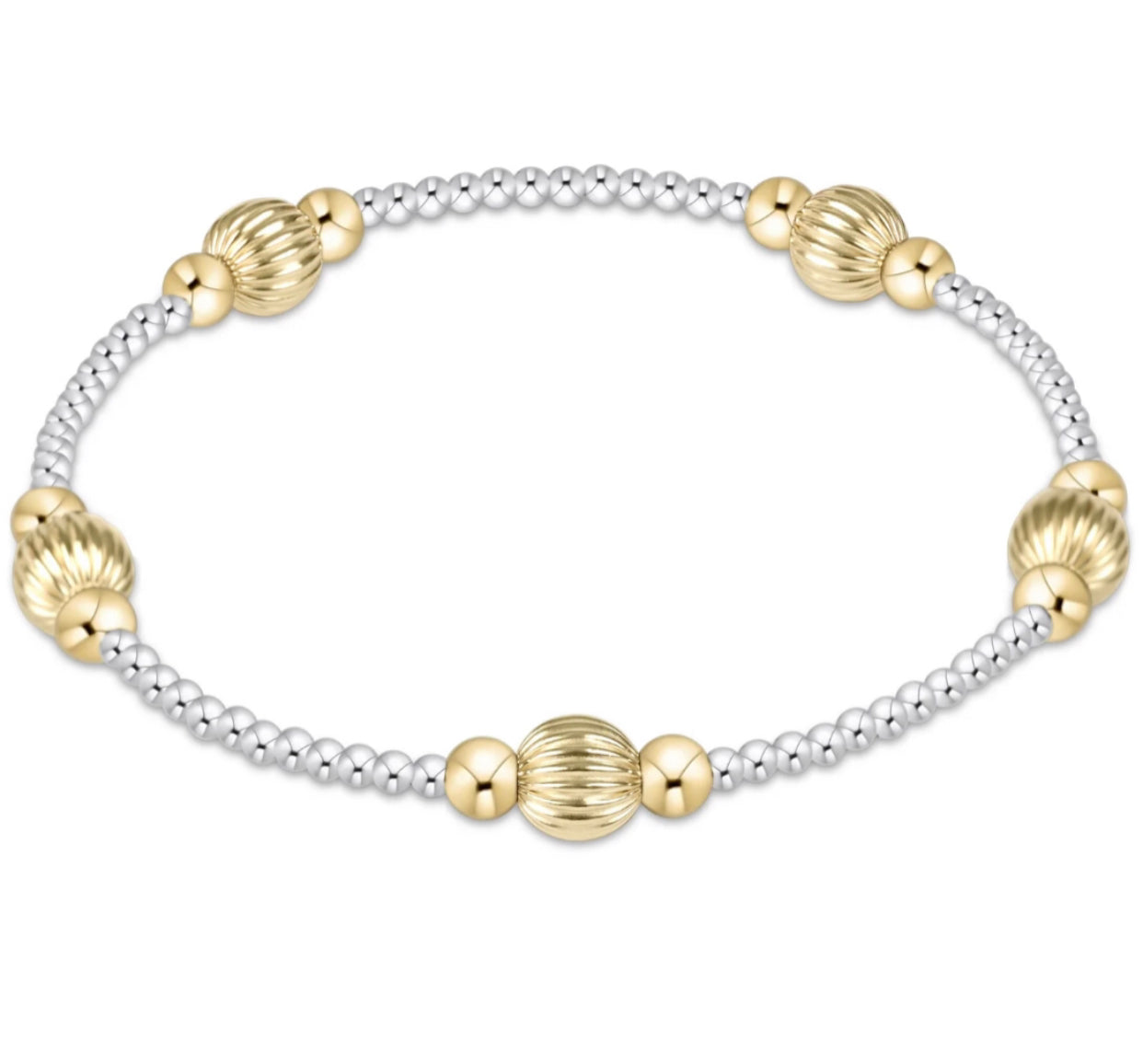 Enewton Purpose Dignity 6mm Mixed Metal Bead Bracelet