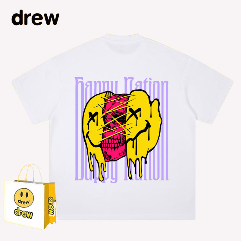 Drew T-shirts Short Sleeve T-shirt Loose round Neck
