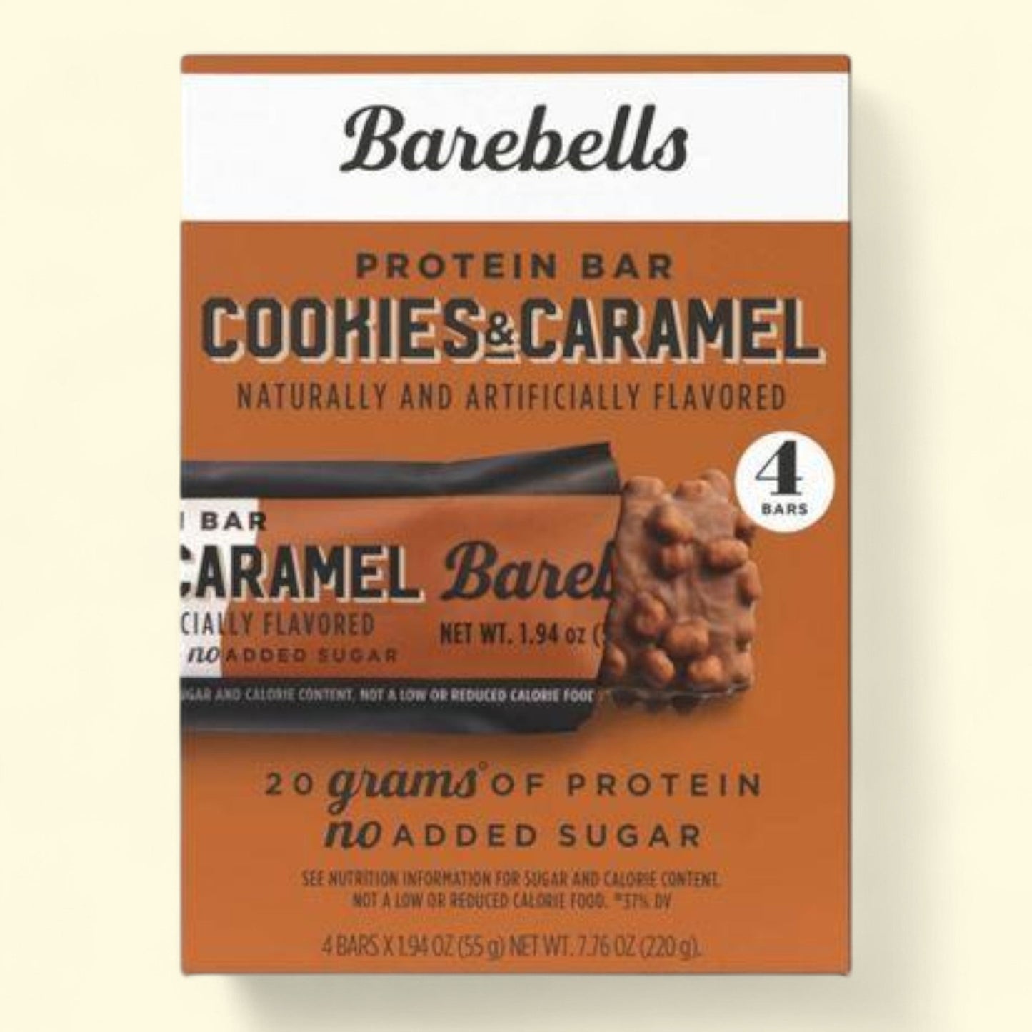 Barebells Nutrition Bars, Cookies & Caramel, 4pk