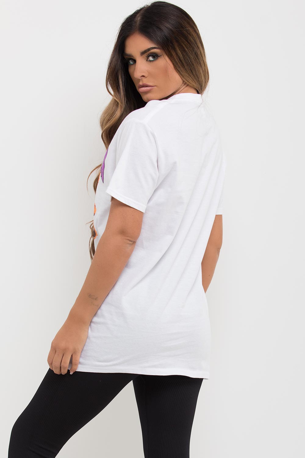 California Teddy Bear Graphic T Shirt White