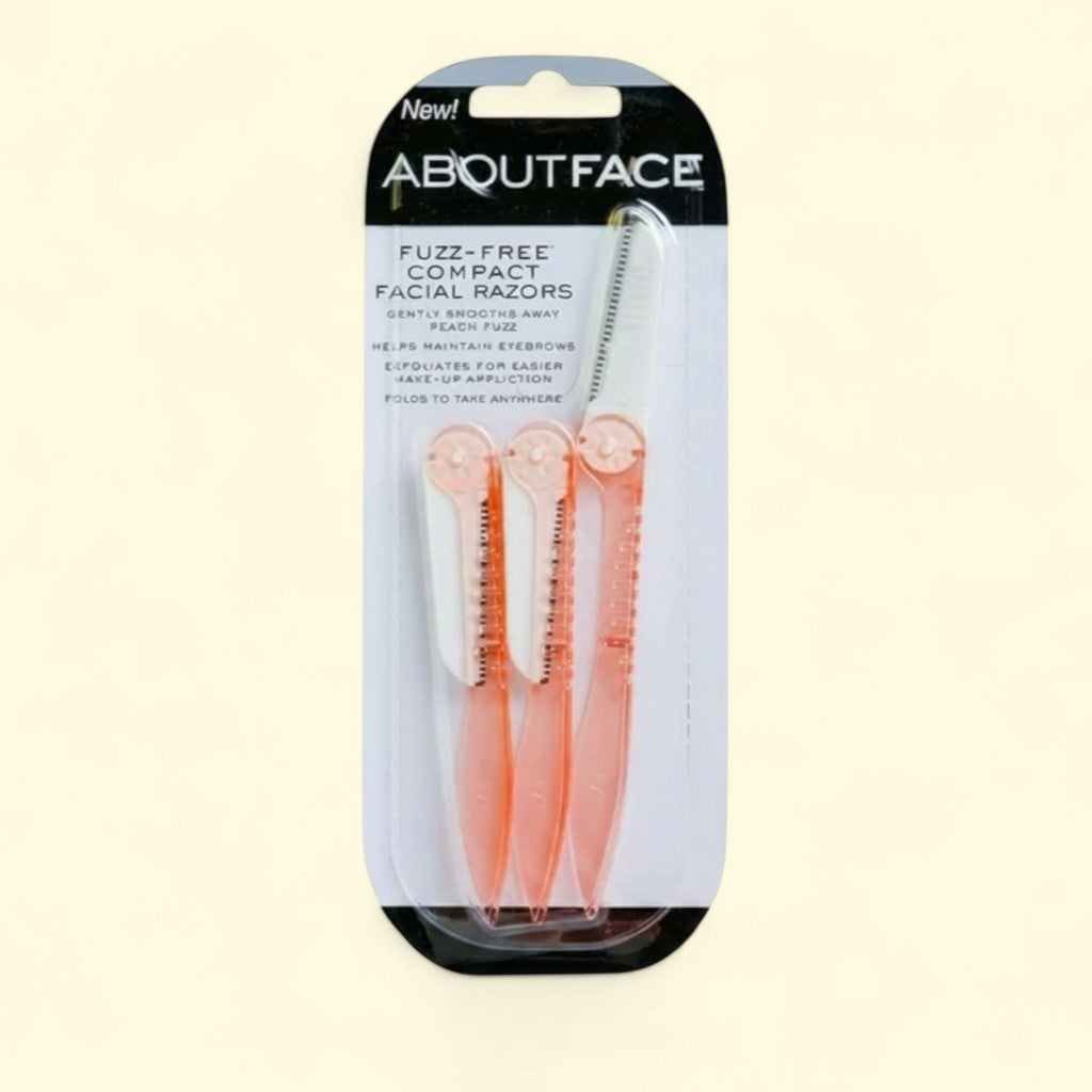 About Face Facial Razors, 3 Beauty Groomers, 3 counts