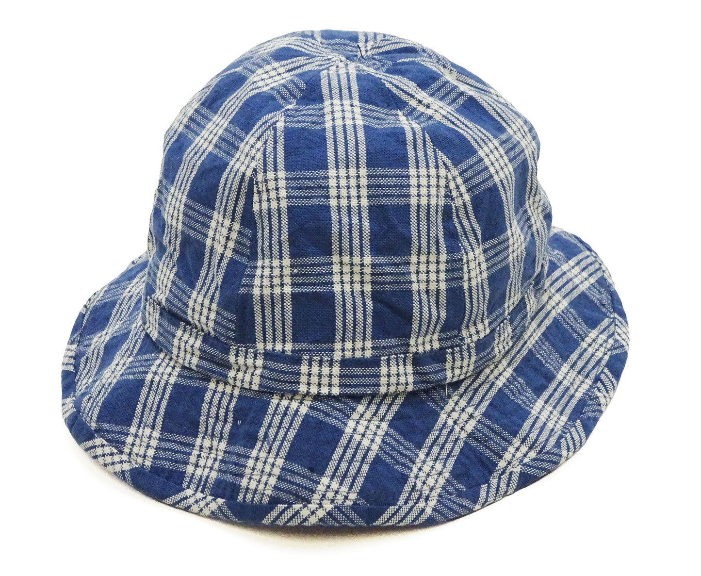 Union Supply Men's Palaka Plaid Bucket Hat - Vintage Hawaiian Workwear Style, Made in Japan (Toyo Enterprise US02883 421 One-Wash)