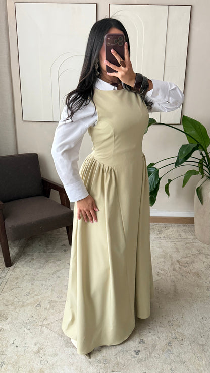 Robe sans manches ELINA I Vert pastel