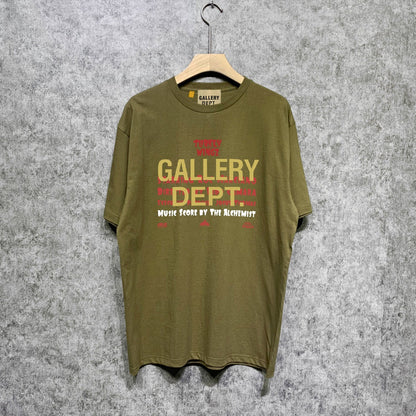 Gallery Dept T Shirt Retro Printed Loose Short-Sleeved Shirt
