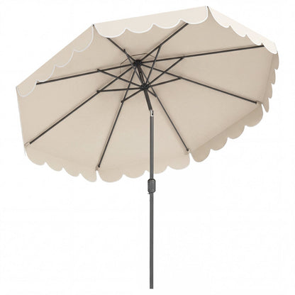 10 FT Patio Umbrella with Push Button Tilt and Crank