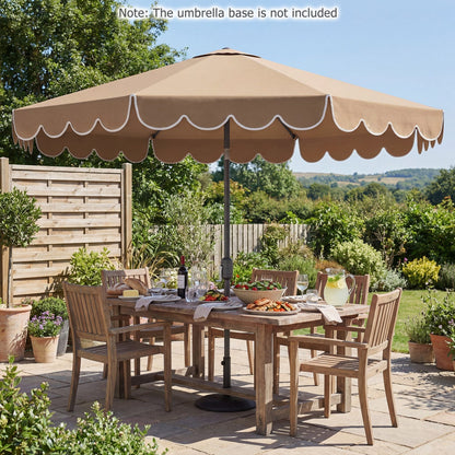 10 FT Patio Umbrella with Push Button Tilt and Crank