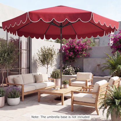 10 FT Patio Umbrella with Push Button Tilt and Crank