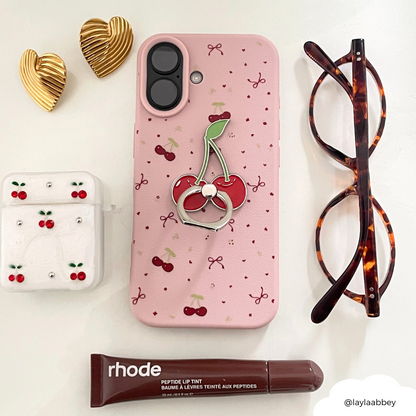 Adhesive Phone Ring - Cherries