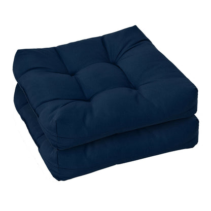 21 Inch x 21 Inch Patio Chair Seat Cushion Pads for Indoor and Outdoor