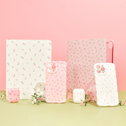 Airpods Case - Ditsy Floral White