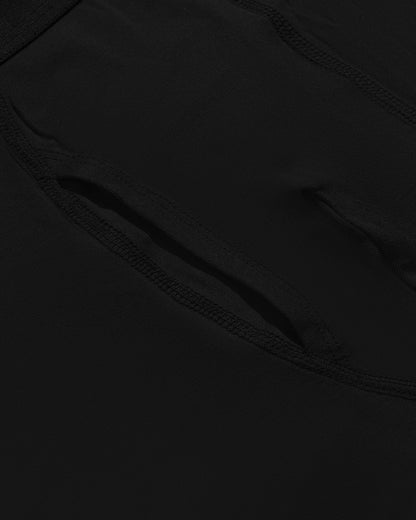 Black Boxer Trunks W/ Fly 3-Pack