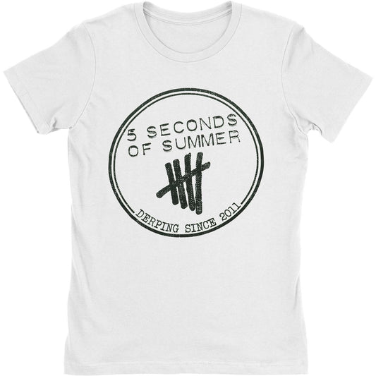 5 Seconds Of Summer Derping Stamp Junior Top