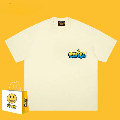 Drew T-shirts Pure Cotton Short Loose