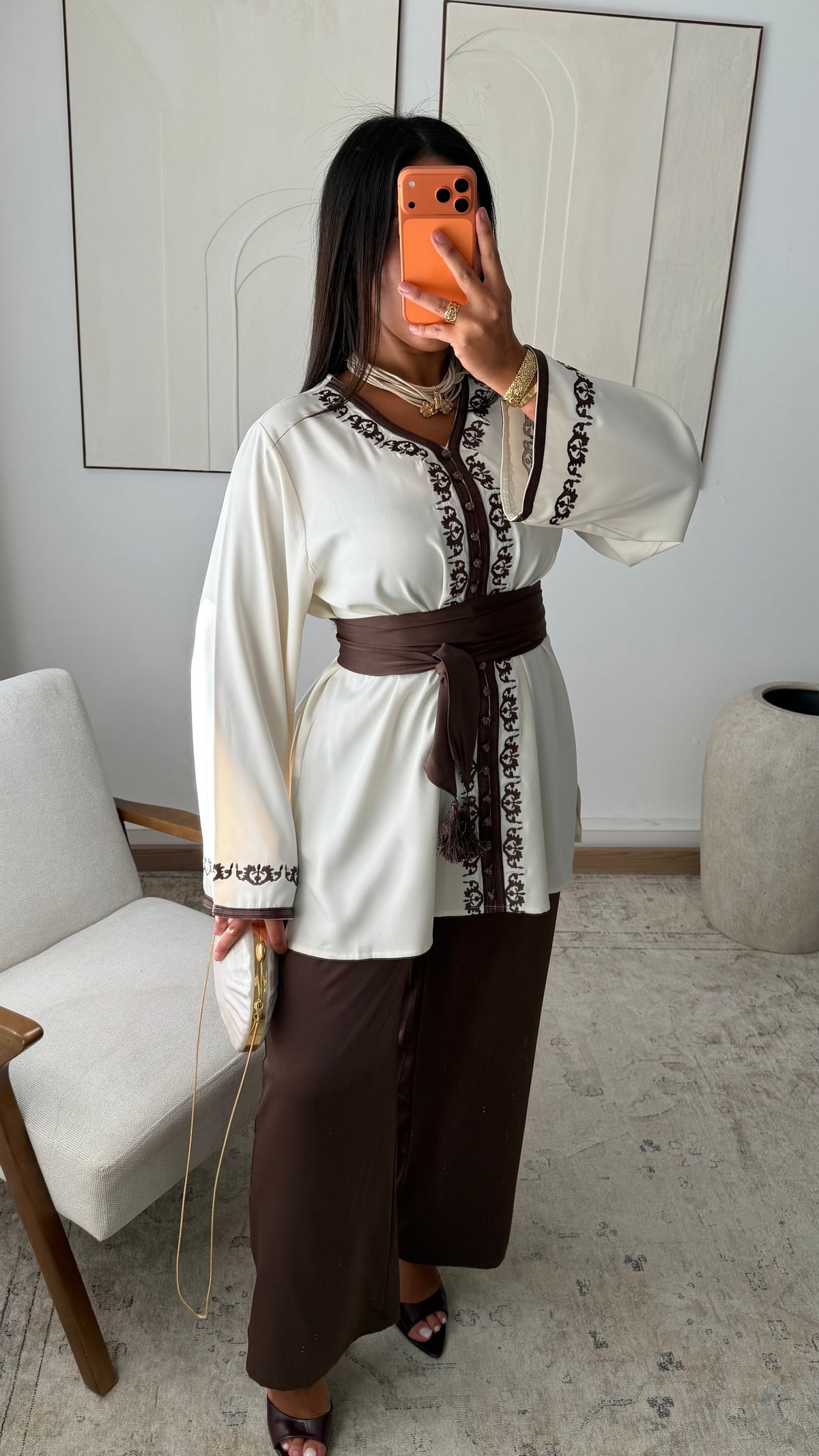 Ensemble Jabador Asfi Marron Chocolat