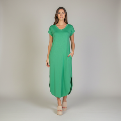 Batwing Pocket Maxi Dress