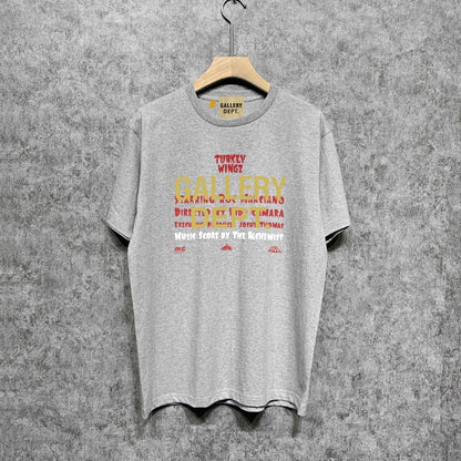 Gallery Dept T Shirt Retro Printed Loose Short-Sleeved Shirt