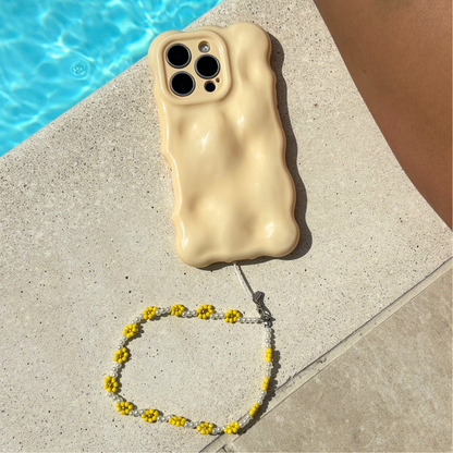 Beaded Phone Strap - Sunflowers