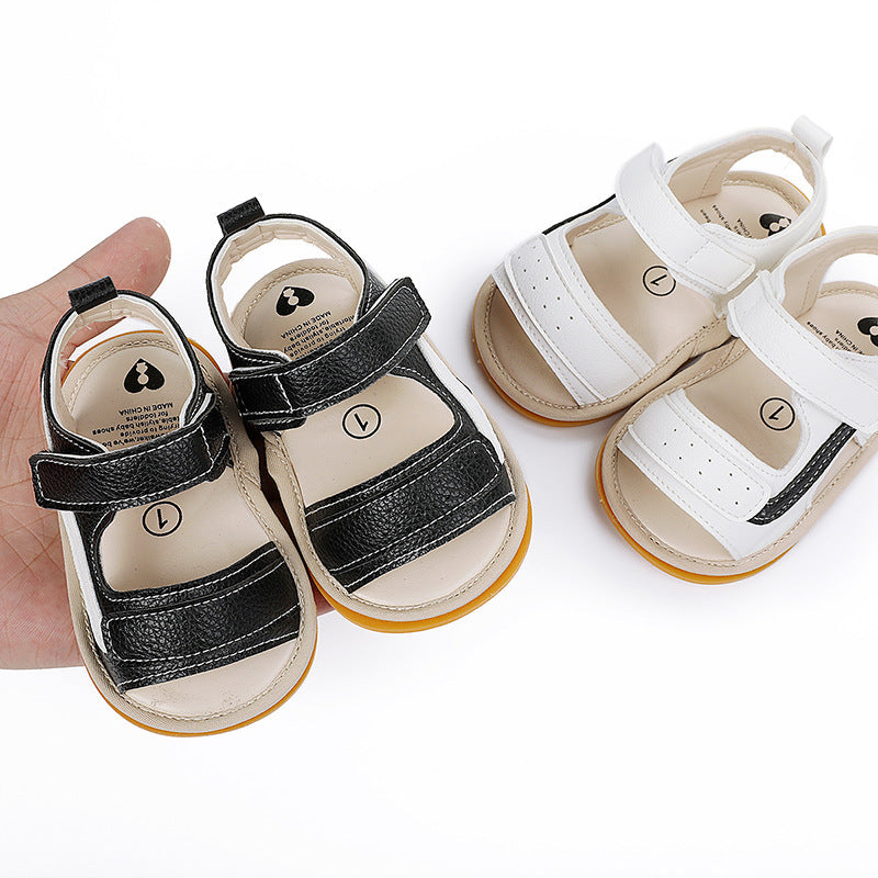 0-3-6-9-12 Months Summer Boy Baby Sandals Indoor Rubber Sole Baby Shoes
