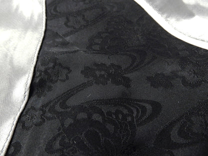 Japanesque Sukajan Men's Japanese Souvenir Jacket Japanese Bush Warbler 3RSJ-751 Gray/Black