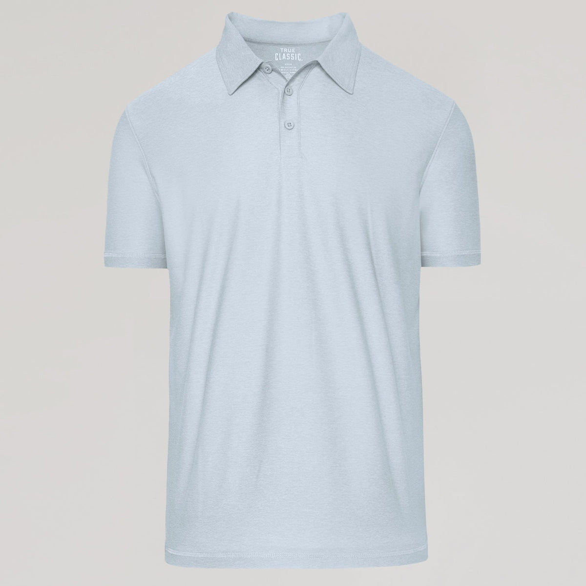 Heather Light Gray Active Polo