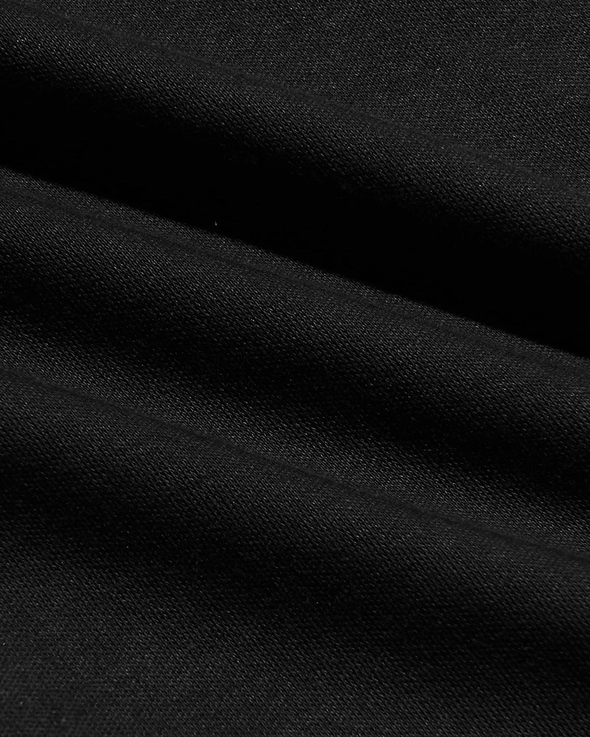 All Black Pima Cotton Blend Crew 4-Pack