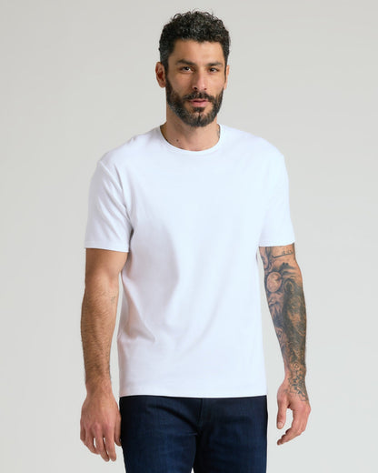 Black & White Pima Cotton Blend Crew 7-Pack