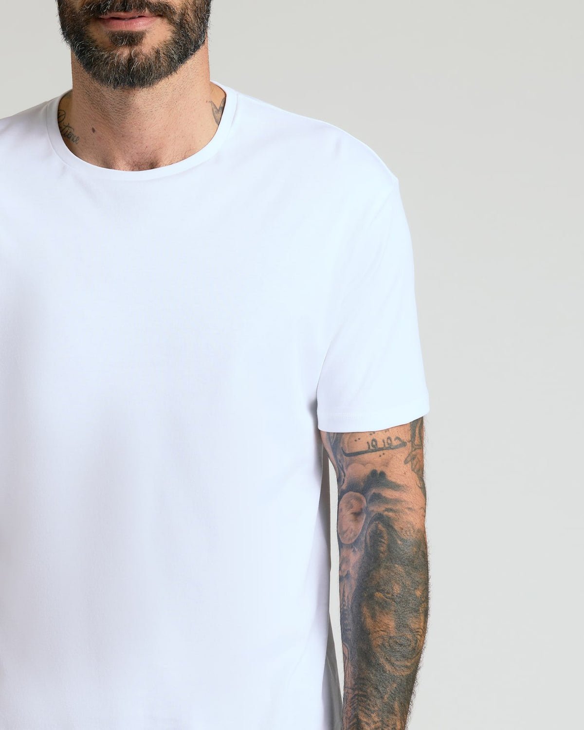 Black & White Pima Cotton Blend Crew 7-Pack