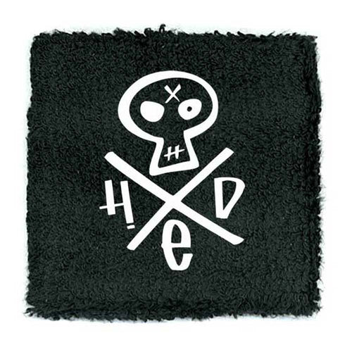 (hed)pe Embroidered Skull Wristband Athletic Wristband