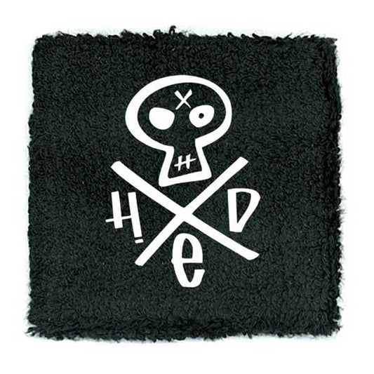 (hed)pe Embroidered Skull Wristband Athletic Wristband