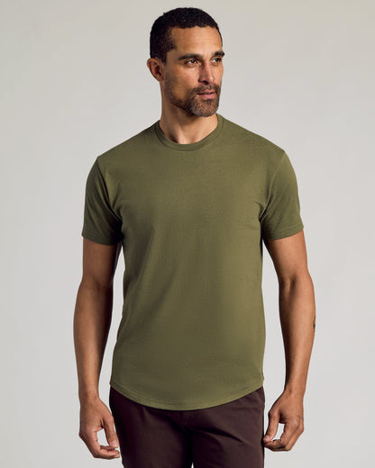 Wardrobe Curved Hem Classic Crew Neck 10-Pack