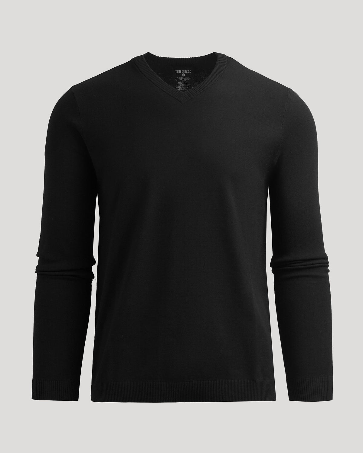 Black Dressy V-Neck Sweater