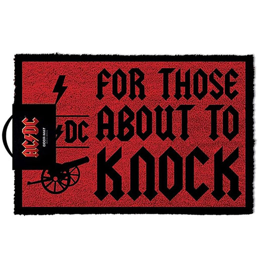 AC/DC For Those About to Knock Door Mat