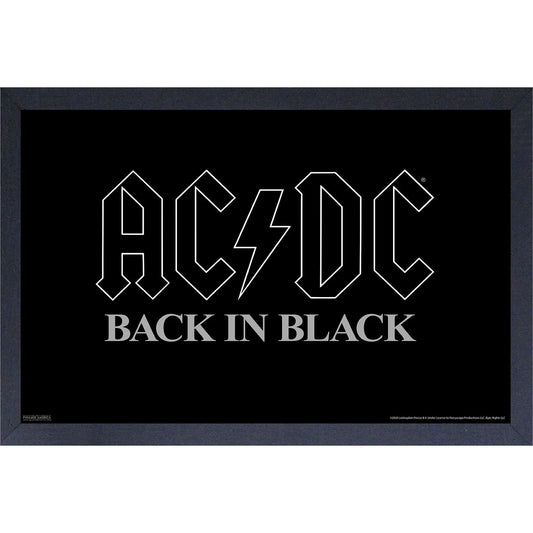AC/DC Back in Black Framed Wall Art