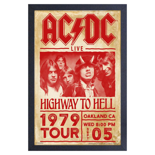 AC/DC Highway to Hell Tour Framed Wall Art