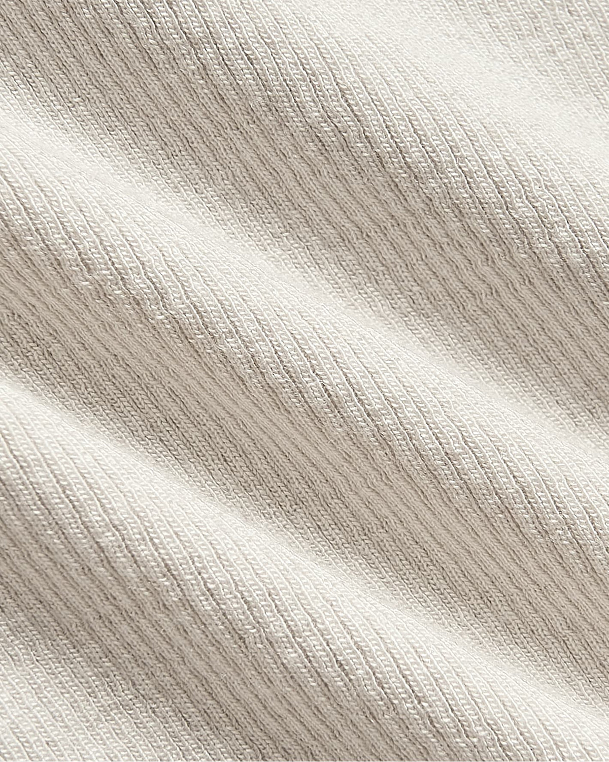 Womens Oatmeal Ribbed High Neck Tank