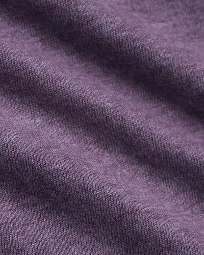 Dark Heather Plum Tall Straight Hem Crew Neck T-Shirt