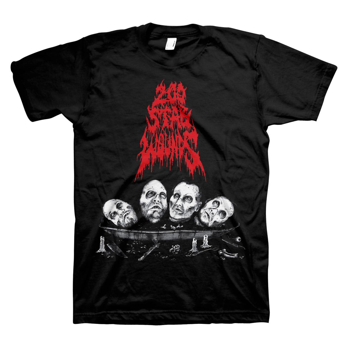 200 Stab Wounds Severed Heads T-shirt