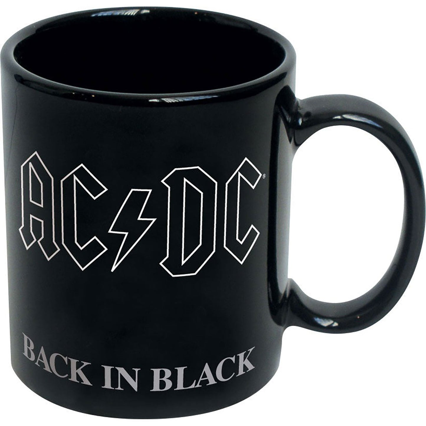 AC/DC Back In Black Ceramic Mug (18oz/Black) Coffee Mug