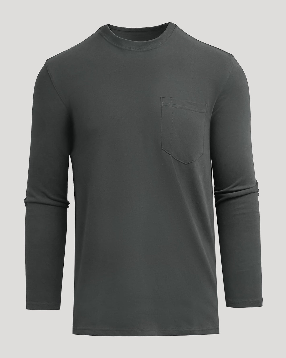 Carbon Tall Heavyweight Long Sleeve Pocket Crew