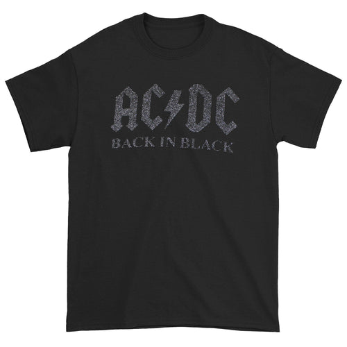 AC/DC Back In Black Glitter Logo T-shirt