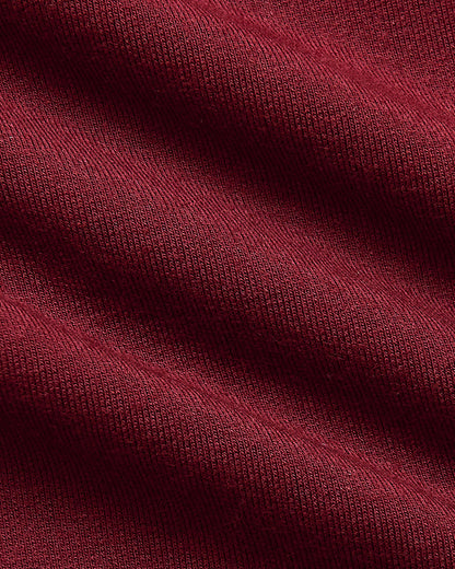 Womens Dark Maroon Slouch Pullover Crew