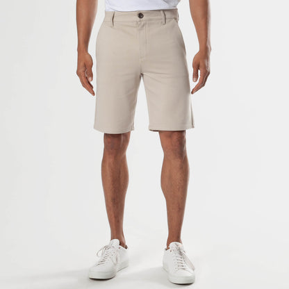 9" Black & Sandstone Comfort Knit Chino Shorts 2-Pack