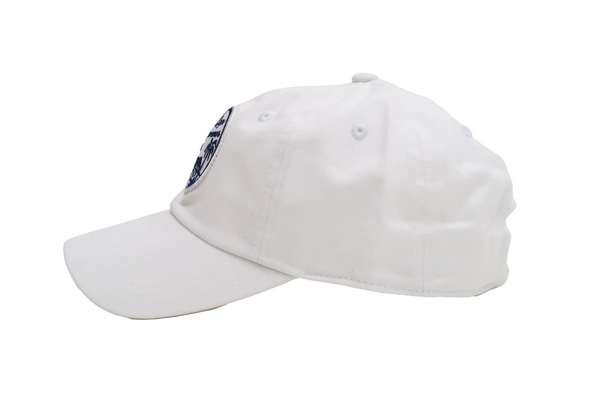 Reyn Spooner Cap THE MAUKA HAT Men's Classic Cotton Twill Hat with Embroidered Patch A000150221 502-A0001 White