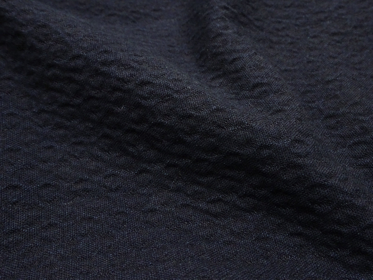 Studio D'Artisan Indigo Dobby Camp Collar Shirt - Men's Short Sleeve Casual Shirt with Relaxed Resort-Style Design - 5724 Deep-Indigo