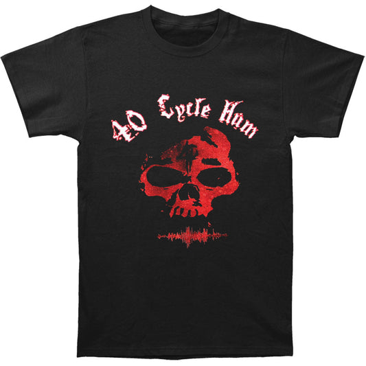 40 Cycle Hum Red Skull T-shirt