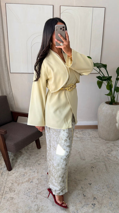 Ensemble veste et brocard SAHKINA I Jaune